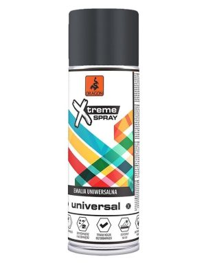 XTREME Спрей універсальний, 400мл, ЧОРНИЙ ГЛЯНЦЕВИЙ RAL 9017