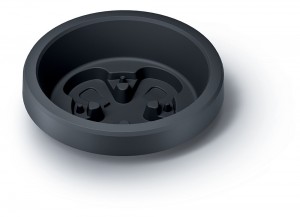 Горщик для квітів MAZE CAP, 595x192мм круглий низький, антрацит