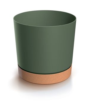 Горщик для квітів Tubo PM 200мм, круглий з пiдставкою ECO Wood