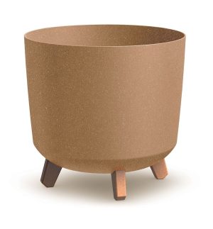 Горщик для квітів Gracia Tubus Eco Wood, 300мм круглий на ніжках