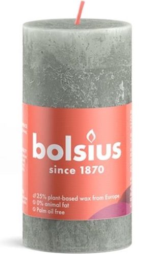 Свічка Рустік стовпчик SHINE 100/50, нефрит